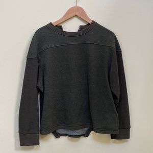 Zara women crewneck with back fun style